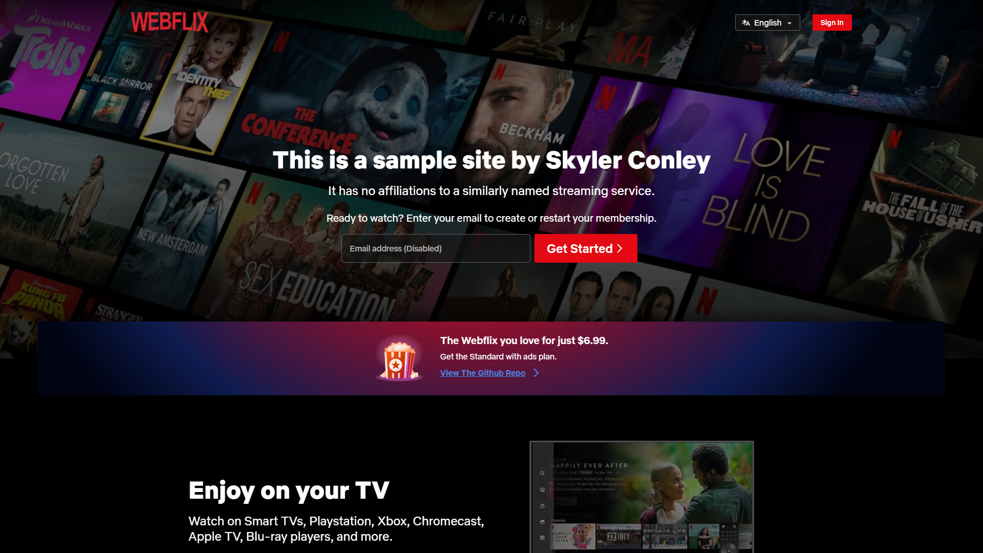 Webflix Clone